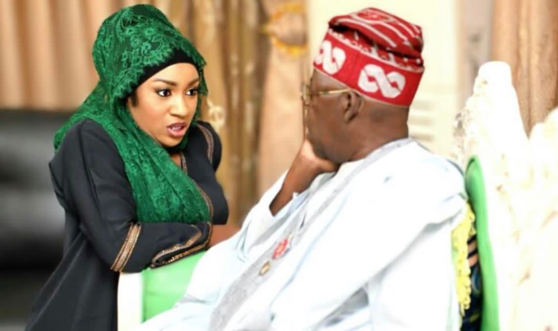 President Bola Tinubu and the suspended Minister of Humanitarian Affairs, Dr Betta Edu