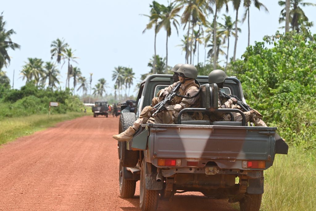 Nigeria Army troops in patrol