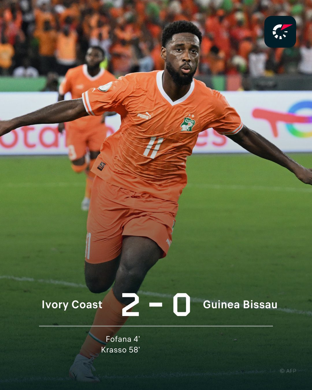 Côte d’Ivoire sink Guinea-Bissau 2-0 in AFCON 2023 opening match 2 20240114 051101