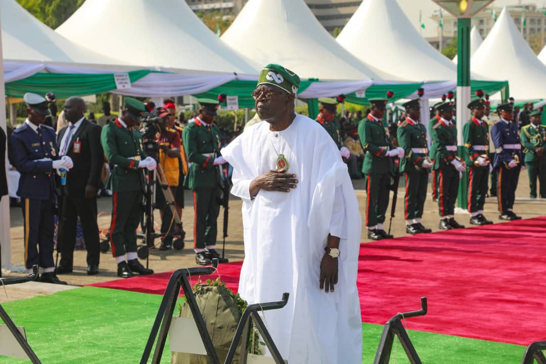 President Bola Tinubu at Armed Forces Remembrance Day