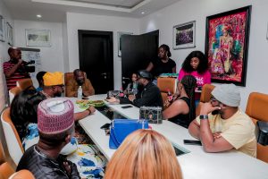 Cameroon star KO C and Burkina Fasos Tanya visit AFRIMAs secretariat