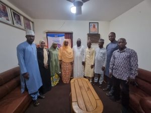 The leadership of Sokoto GBV Response Team during courtesy visit to the Honourable Commissioner, Ministry of Women and Children Affairs, and the Permanent Secretary of the Ministry on Tuesday