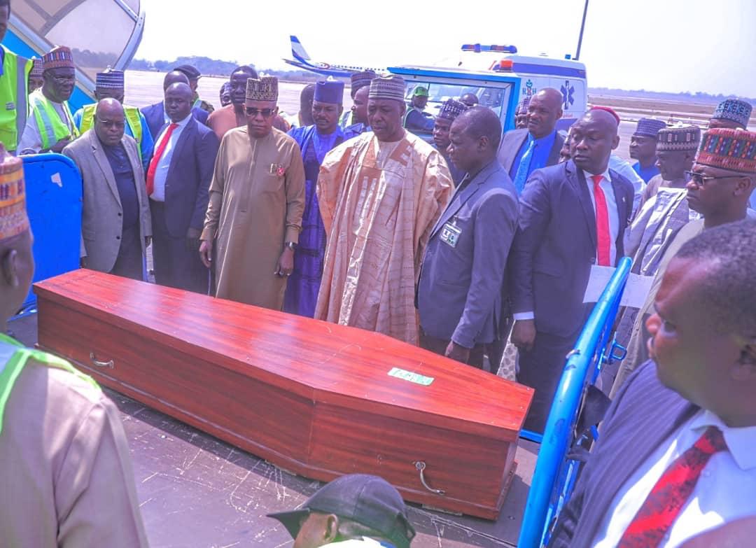 Zulum leads Borno delegation to late Isa Gusau's funeral prayers in Abuja 3 IMG 20240114 WA0010