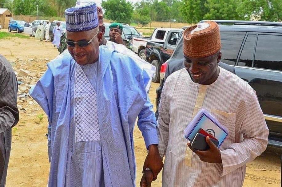 Vice President Kashim Shettima and the late Isa Gusau