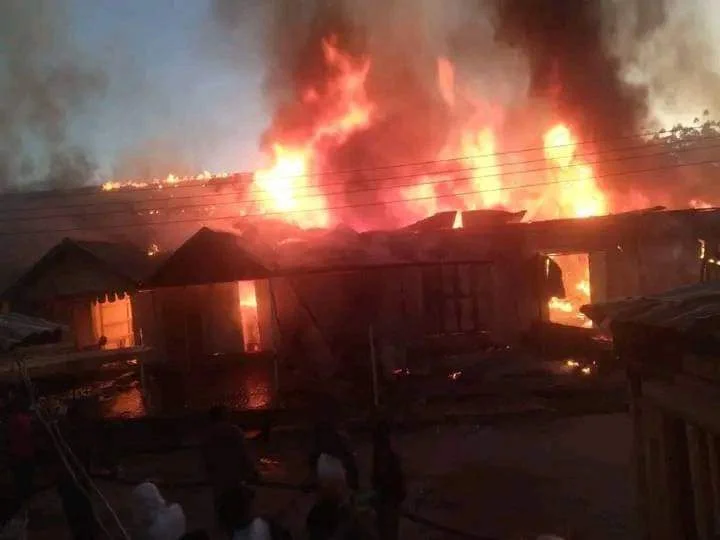 Fire destroys GSM Village market in Damaturu, Yobe State