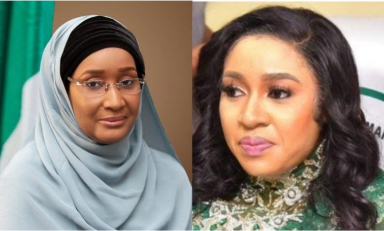 Former Minister of Humanitarian Affairs, Sadiya Umar-Farouk and suspended Humanitarian Minister, Betta Edu