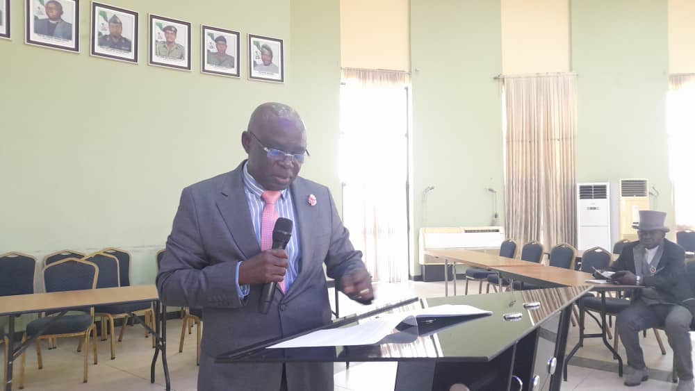 BSU Visitation Panel urges Benue Government to create Ministry for Higher Education 3 Prof Ukertor Moti presenting the panels report