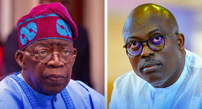 President Bola Tinubu and Rivers State Governor, Siminalayi Fubara