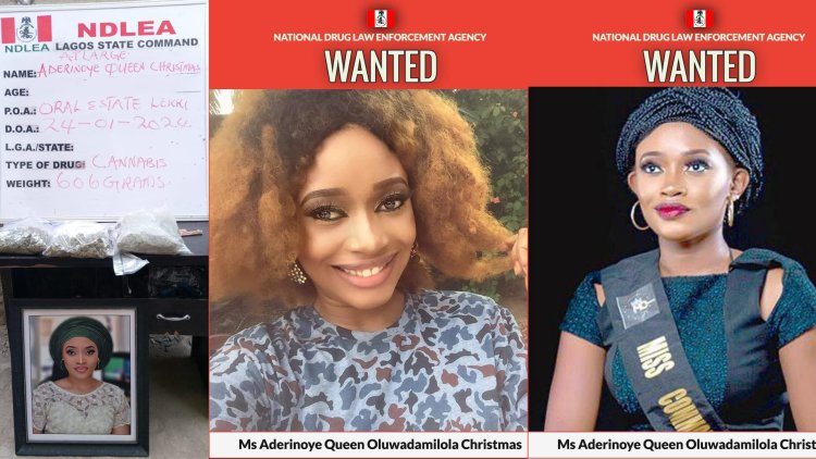 NDLEA declares ex-beauty queen wanted
