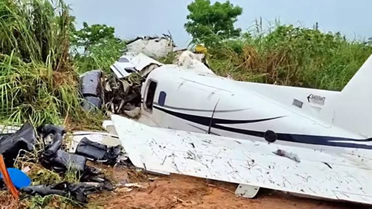 Scene of the plane crash