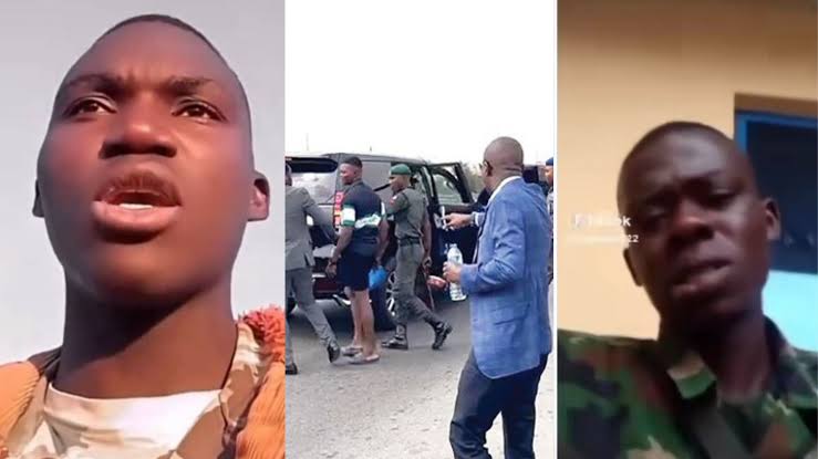 One of the soldiers hurled unprintable remarks at Governor Sanwo-Olu in a video that surfaced on social media on Thursday
