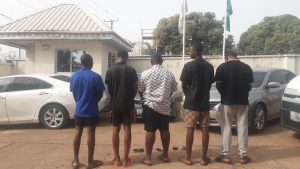 The suspected Internet fraudsters