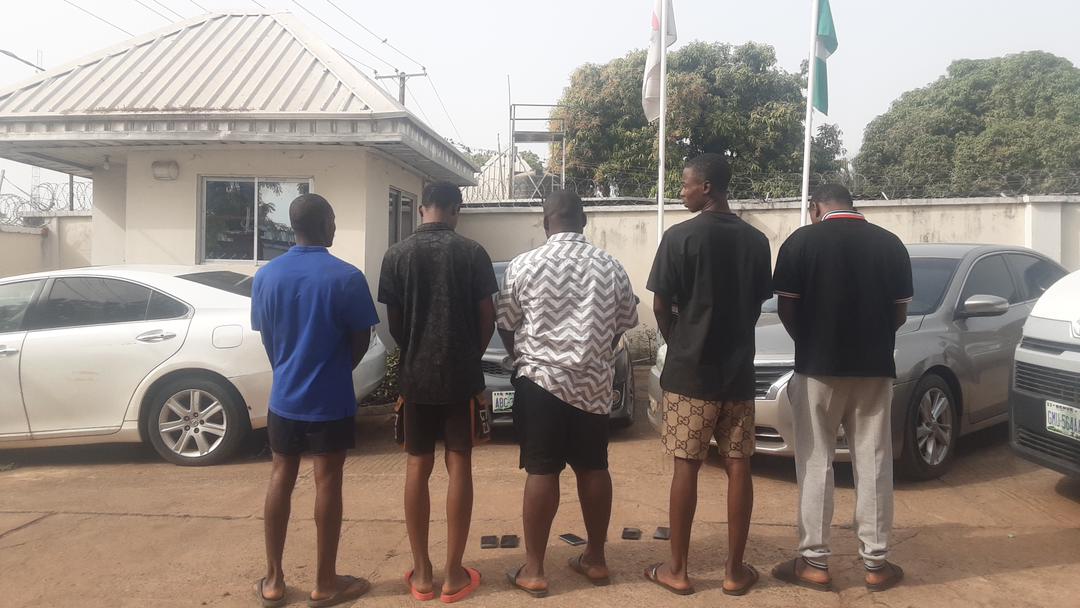 The suspected Internet fraudsters