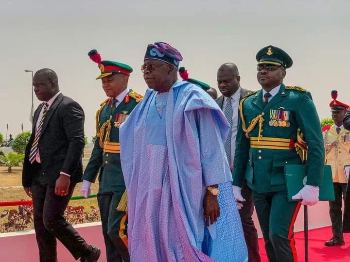 President Bola Tinubu at NDA’s Diamond Jubilee in Kaduna