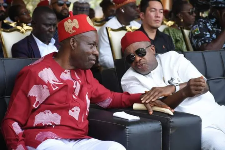 Anambra State Governor, Charles Soludo and Nigerian billionaire, Emeka Offor