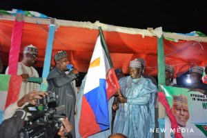 APC campaign team during its rally in Chibok LGA of Borno State