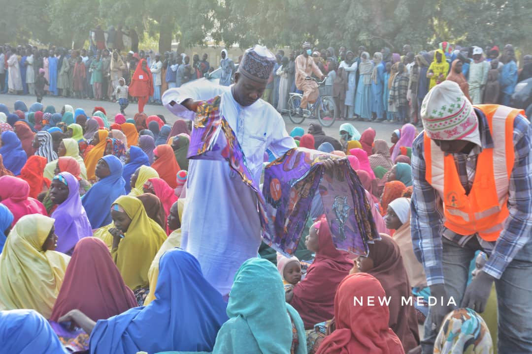 Zulum disburses N100m, wrappers to 20,000 IDPs in Gamboru Ngala 5 IMG 20240206 WA0027