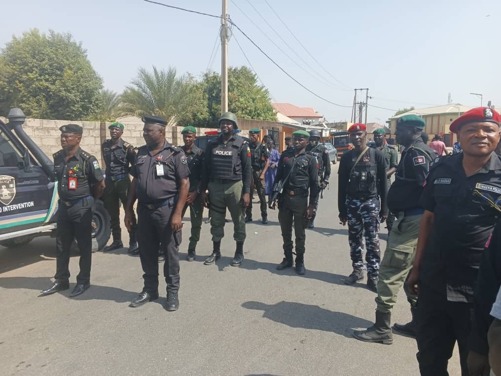 Police truncate NLC protest in Borno State 2 IMG 20240227 WA0082
