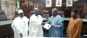 INEC National Commissioner, Supervising Taraba, Dr Baba Bila presented the certificate at a ceremony at INEC headquarters in Abuja