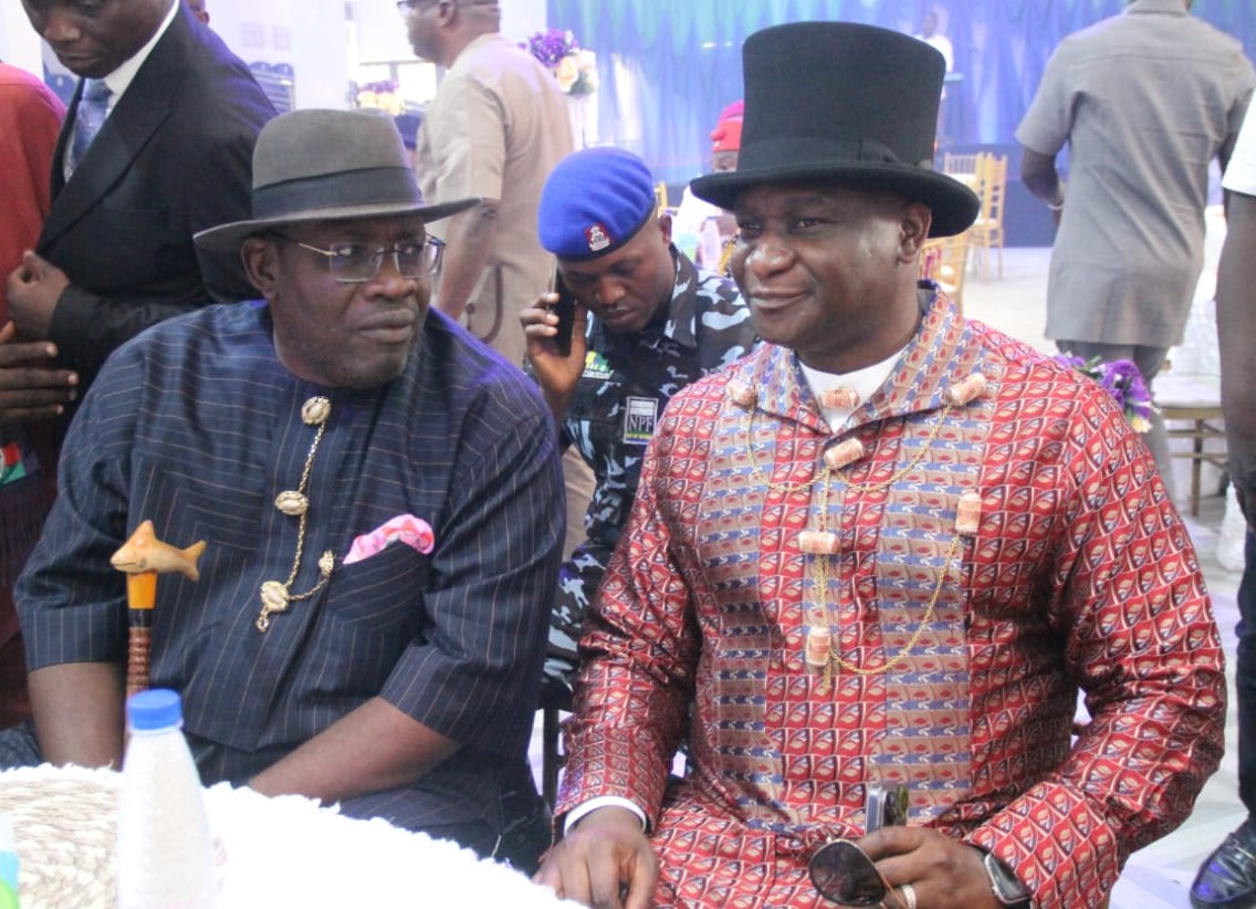 Former Bayelsa Governor, Senator Seriake Dickson and NDDC MD, Dr. Samuel Ogbuku