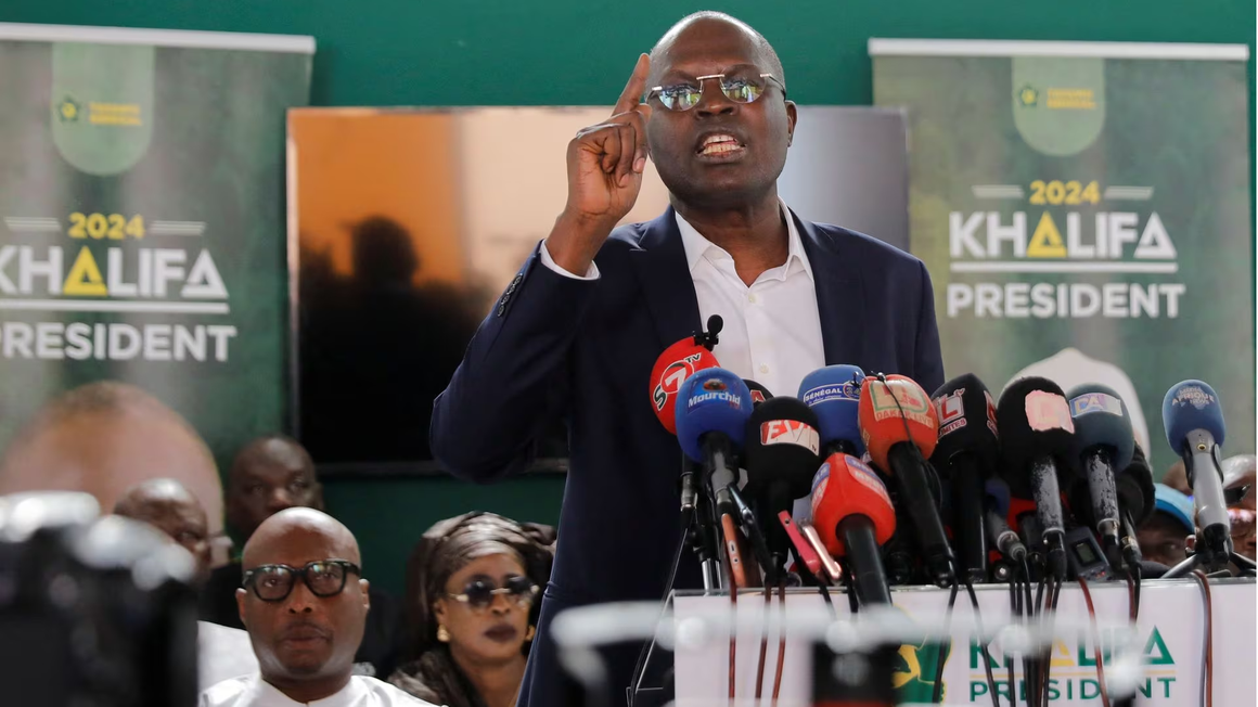 Senegalese presidential candidate Khalifa Sall