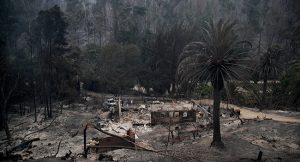 Fire outbreak in Chile