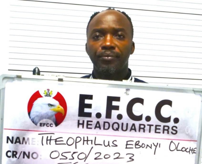 The arrested fraud suspect, Apostle Theophilus Oloche Ebonyi