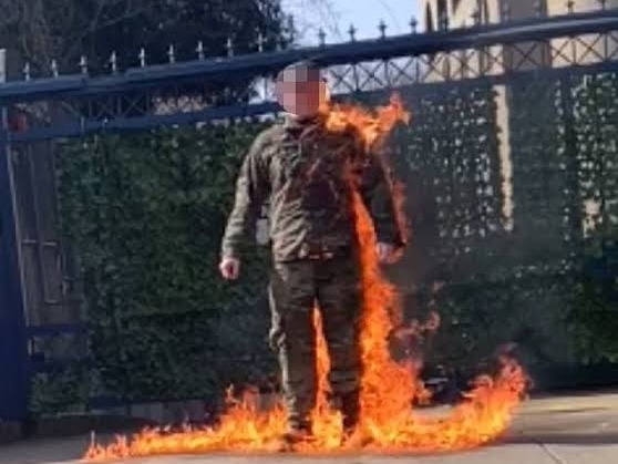 Aaron Bushnell, a 25-year-old member of the US Air Force who self-immolated outside the Israeli embassy in Washington in protest against US involvement in Israel's genocide in Gaza