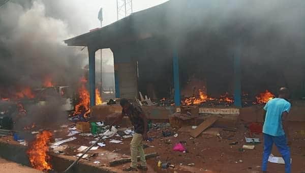 Hoodlums set man, vigilante office, vehicle ablaze in Anambra