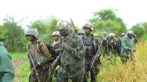 Army troops