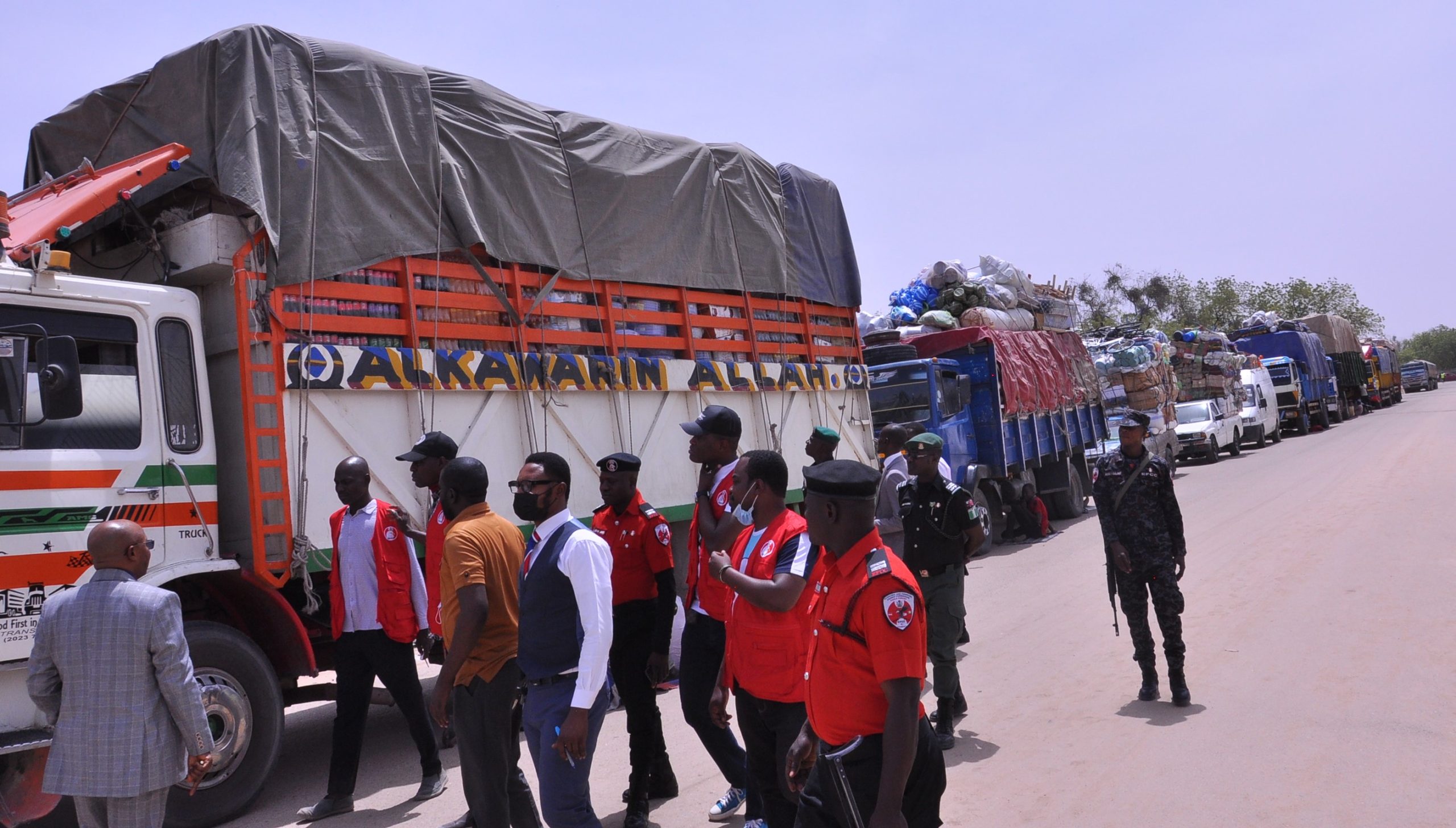 The trucks were intercepted by the EFCC amidst food insecurity in Nigeria