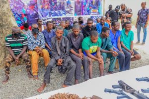 Force spokesman, Olumuyiwa Adejobi paraded the suspects before newsmen at the Force HQ Abuja