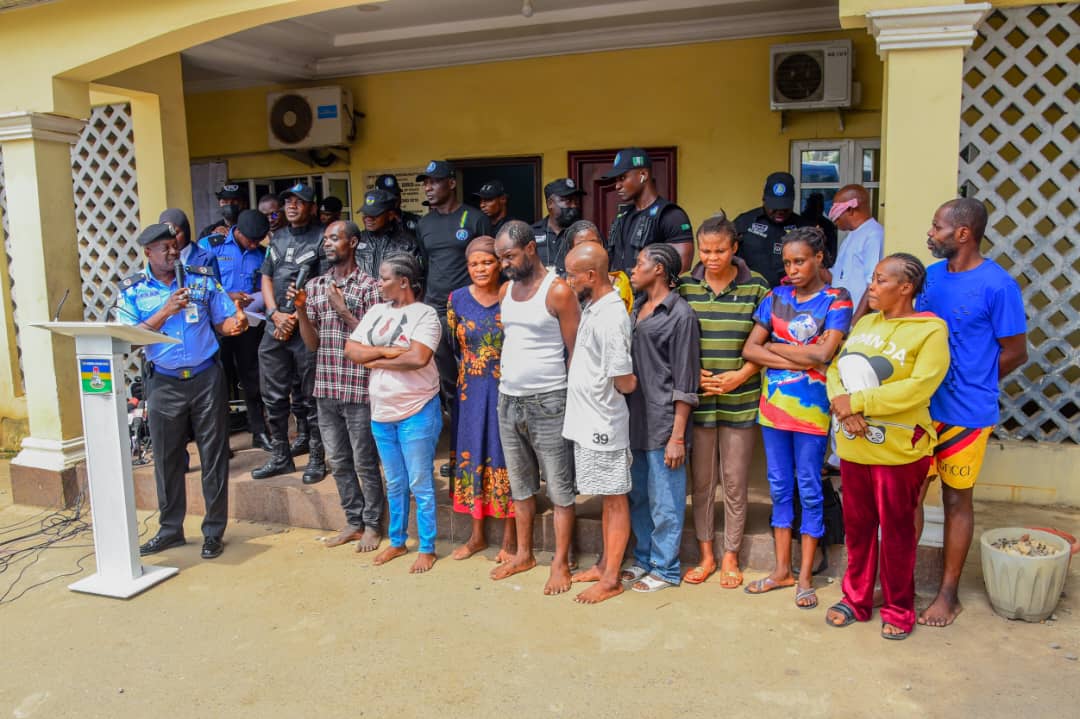 Force spokesman, Olumuyiwa Adejobi paraded the suspects before newsmen at the Force HQ Abuja
