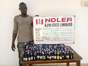 A drug suspect arrested by NDLEA