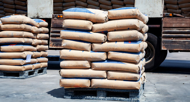 Bags of Dangote and BUA cement