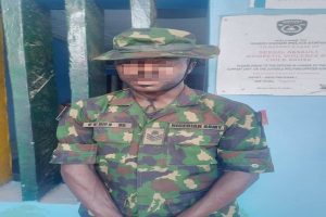 Fake soldier arrested by the police in Lagos