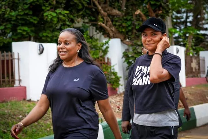 Recuperating tennis star, Tanis Okpala returns to tennis courts 2 Tania and Mrs Soludo