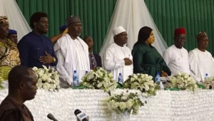 Stakeholders at the North Central Zonal Public Hearing organised by the Tripartite Committee on the National Minimum Wage on Thursday in Abuja.