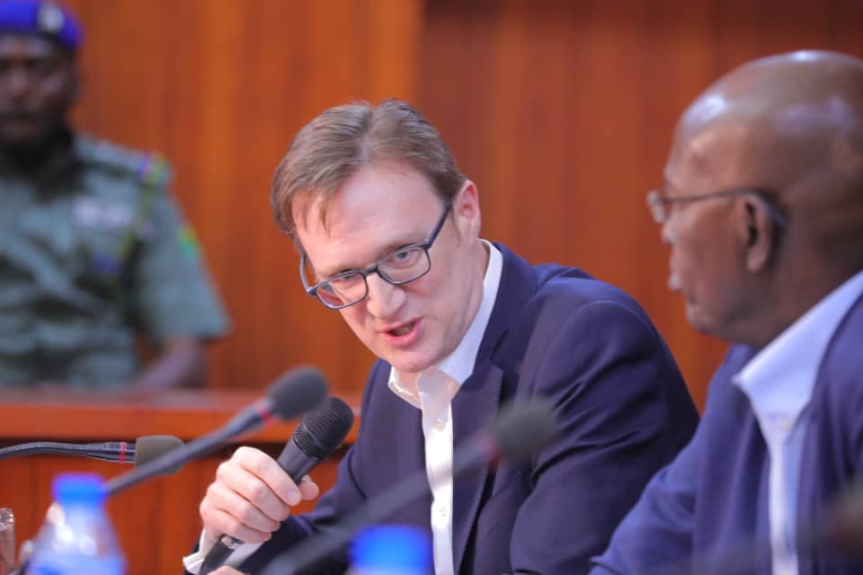 The Chairman of the delegation of the Northeast Ambassadors Group and the UK High Commissioner to Nigeria, Richard Montgomery