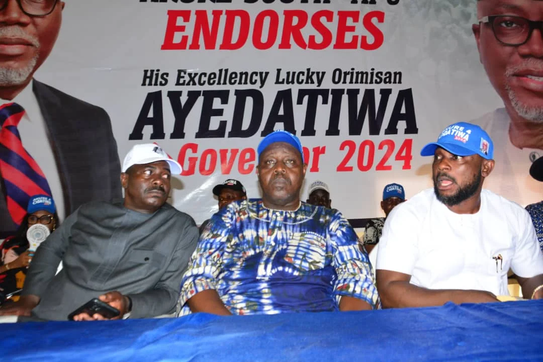 Some of the leaders of Akure South at the endorsement meeting
