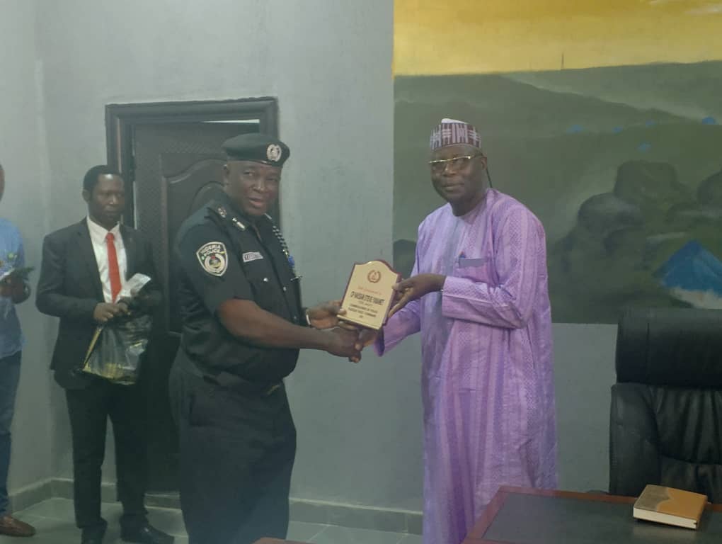Plateau State Commissioner of Police, CP Hassan Steve Yabanet and the Vice Chancellor Prof. Shedrach Best
