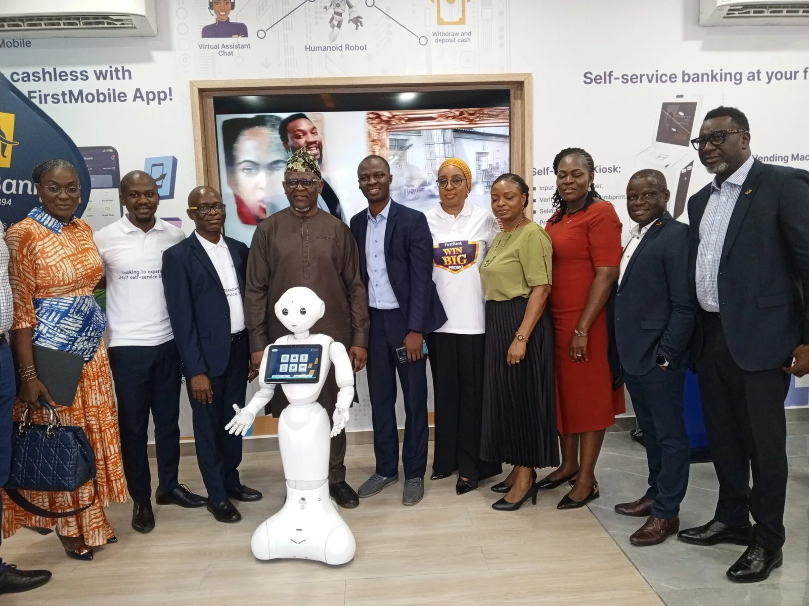 Some dignitaries present at the First Bank Banana Island- Ikoyi Digital Xperience Centre, Lagos