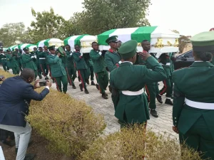 Nigerian Army buries Slain soldiers