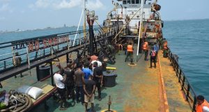 Nigeria Navy intercepts vessel with oil thieves
