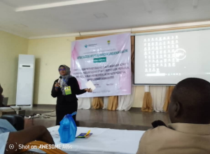 Vice Chairperson, Nigerian Bar Association (NBA), Bauchi State Branch, Sadiya Saleh, during her presentation at the workshop in Bauchi.