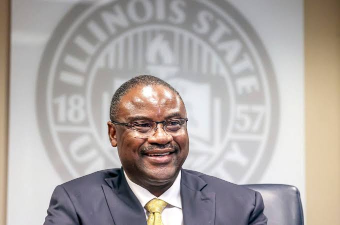 Professor Aondover Tarhule as the 21st President (Vice Chancellor) of Illinois State University, USA,