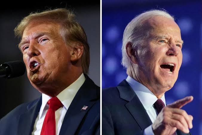Former U.S President, Donald Trump and President Joe Biden