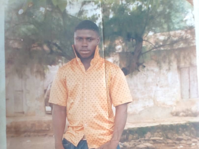 A victim of police brutality in Benue State, Benjamin Bemgba Akaainjo