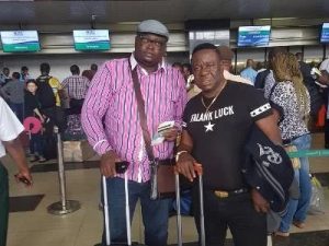 Late Nollywood actor MR Ibu and his manager,Mr Dominic Nwuzor