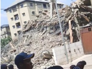 five-storey building under construction collapsed at Basden Street in Fegge, the commercial city of Onitsha, Anambra.